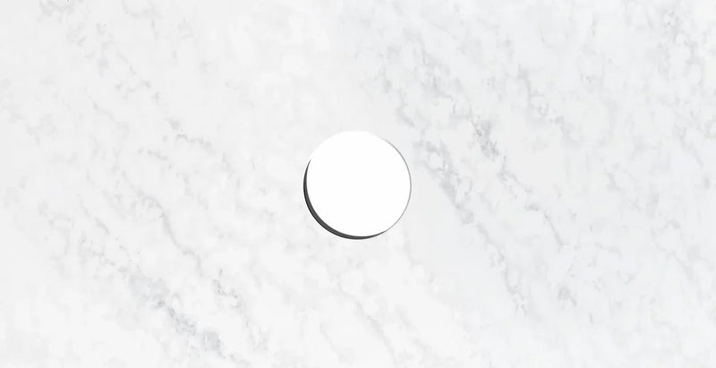 OT Cloudy Silica-Free 20mm thick Solid Surface Flat Vanity Top - Various Sizes