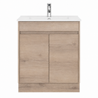 BV11 Slimline Dark Oak Fingerpull Freestanding Vanity