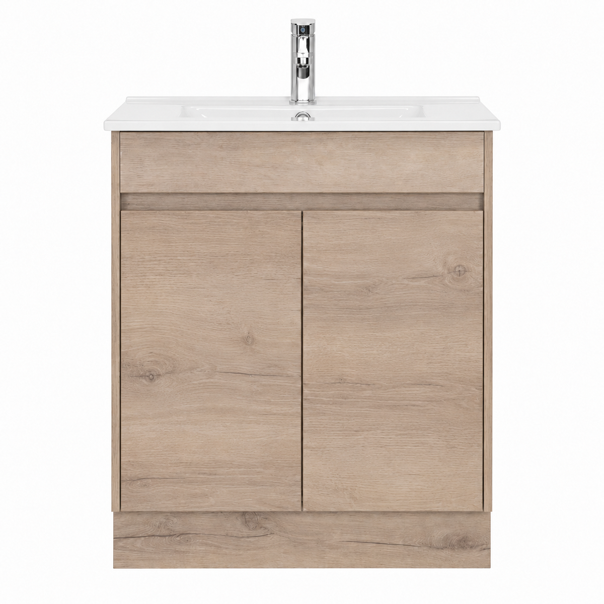 BV11 Slimline Dark Oak Fingerpull Freestanding Vanity