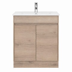 BV11 Slimline (360mm depth) Dark Oak Fingerpull Freestanding Vanity - 600 / 750 / 900mm