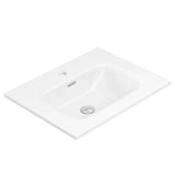 Gloss White Soft Curve Bowl 465mm Depth Vanity Top - Various Sizes