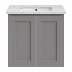BV56WH (460mm Depth) Matte Grey Shaker Wall Hung Vanity - 600 / 750 / 900 / 1200 / 1500 / 1800mm
