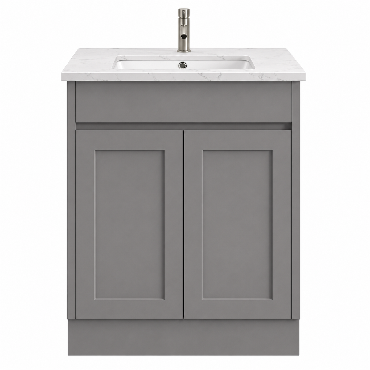 BV52 (460mm Depth) Matt Grey Shaker Freestanding Vanity - 600 / 750 / 900 / 1200 / 1500 / 1800mm