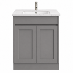 BV52 (460mm Depth) Matt Grey Shaker Freestanding Vanity - 600 / 750 / 900 / 1200 / 1500 / 1800mm