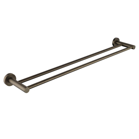 Round Double Towel Rail 600 / 750 / 800 / 900mm - Various Colours