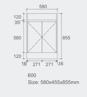 BV60 Wooden Fingerpull Freestanding Vanity - 600 / 750 / 900 / 1200 / 1500 / 1800mm