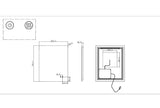 Rectangle Frameless Back Lit LED Bathroom Mirror Touch-on Switch - Various Sizes
