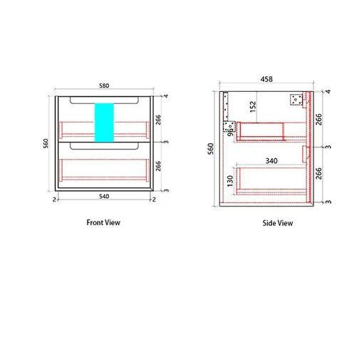 BV09WH Fluted Matte White Wall Hung Vanity - 750 / 900 / 1200 / 1500 (Single Bowl)/ 1500 (Double Bowls)