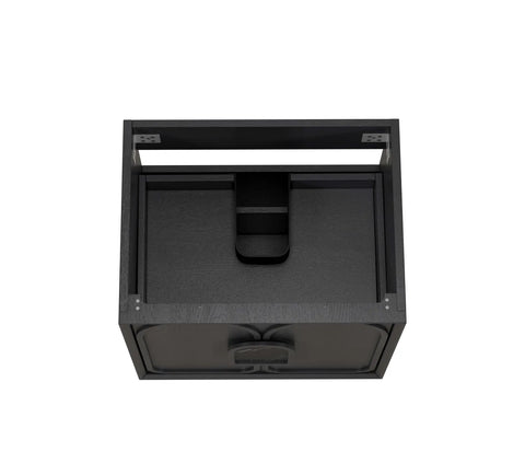 BV90WH Black Oak with Stone handle Wall Hung Vanity - 600 / 750 / 900 / 1200 / 1500 / 1800mm
