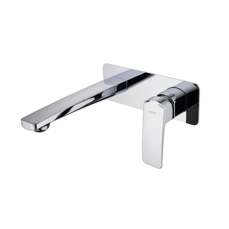 WBM13 Soft Square Wall Basin/Bath Mixer Set With Spout - Various Colours