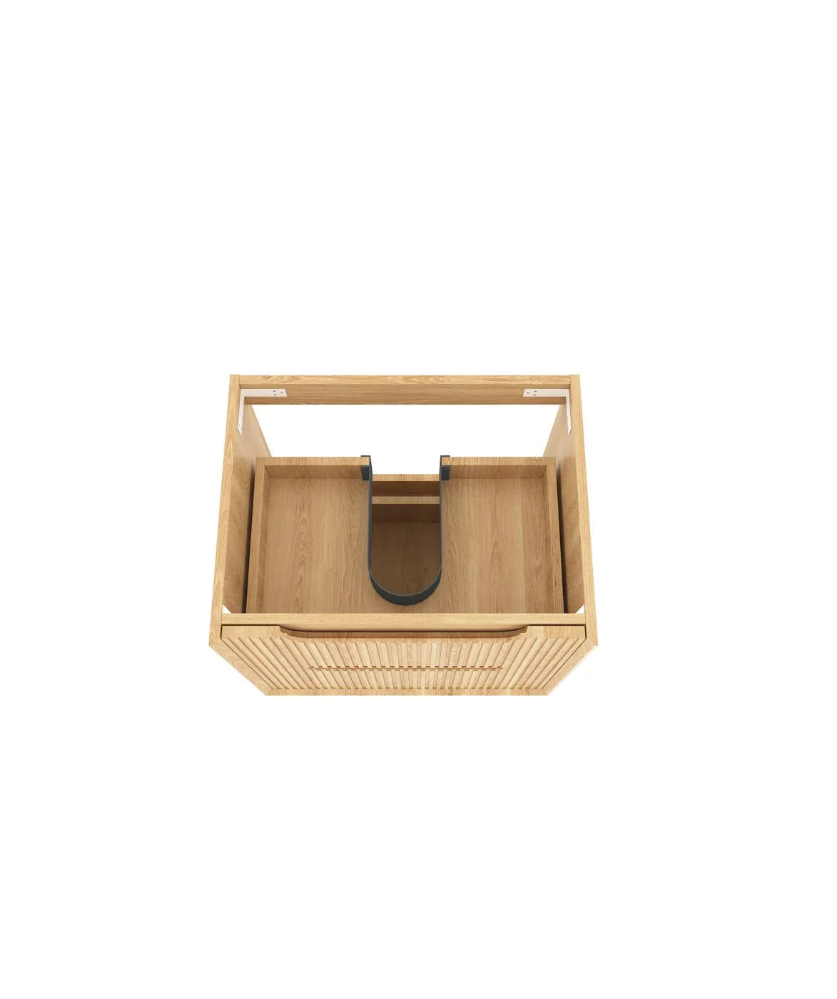 BV43WH Natural Oak Fluted Wall Hung Vanity - 600 / 750 / 900 / 1200 / 1500 / 1800mm