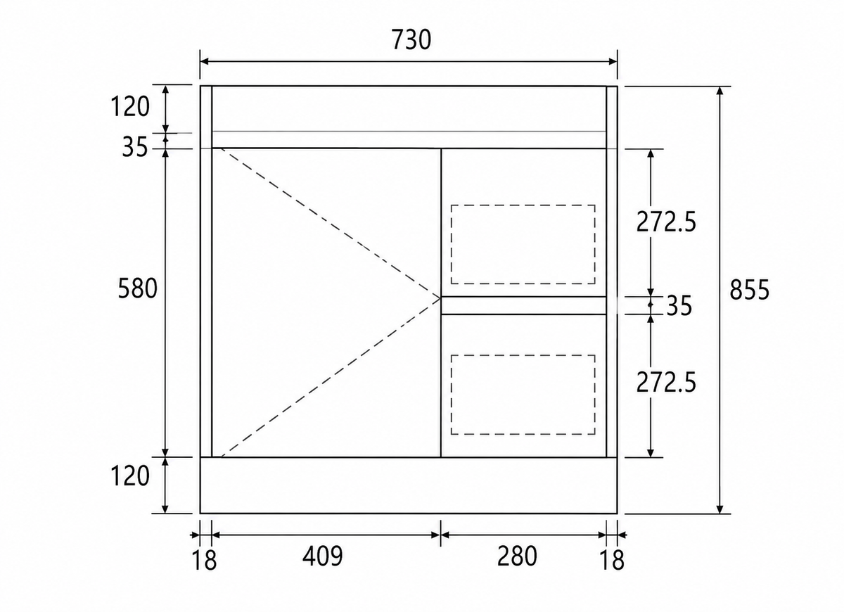 BV51 (460mm Depth) Matt White Fingerpull Freestanding Vanity - 600 / 750 / 900 / 1200 / 1500 / 1800mm