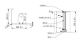 EC Single Toilet Roll Holder with Cover
