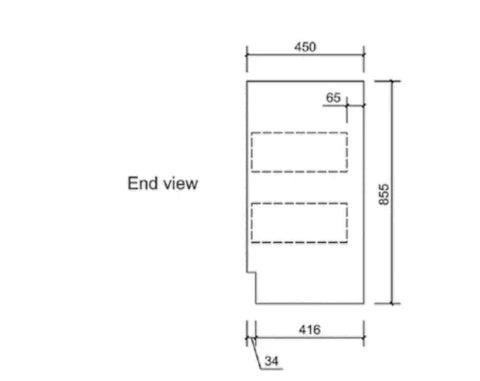 BV03 Gloss White Fingerpull Freestanding Vanity - 600 / 750 / 800 / 900 / 1000 / 1200 / 1500 / 1800mm