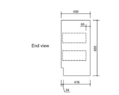 BV03 Gloss White Fingerpull Freestanding Vanity - 600 / 750 / 800 / 900 / 1000 / 1200 / 1500 / 1800mm
