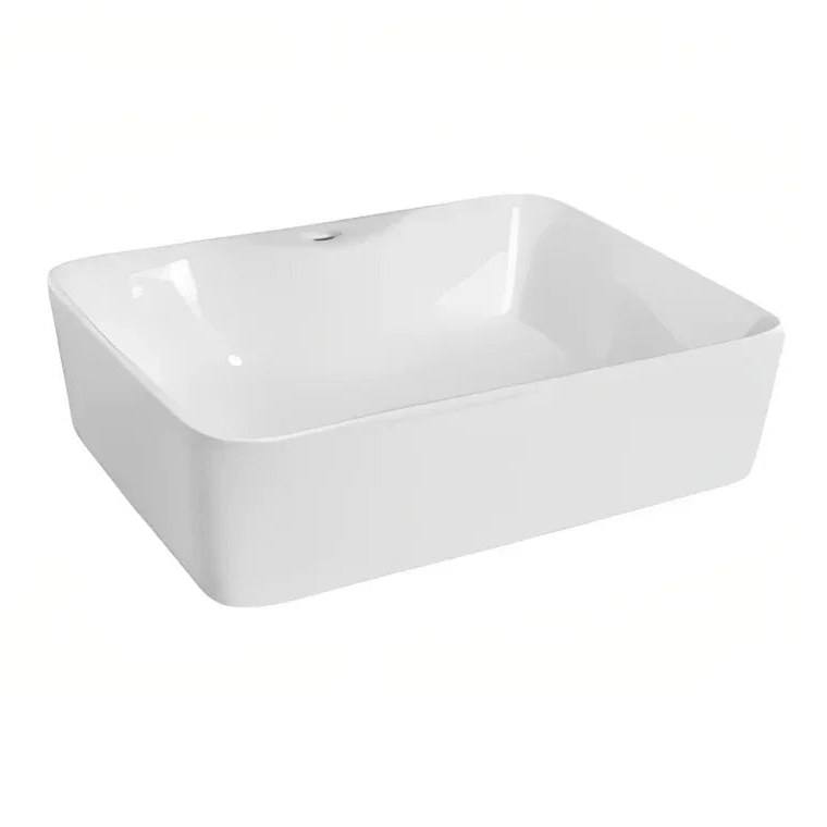 Juno Above Counter Ceramic Basin 480x375mm - Gloss White