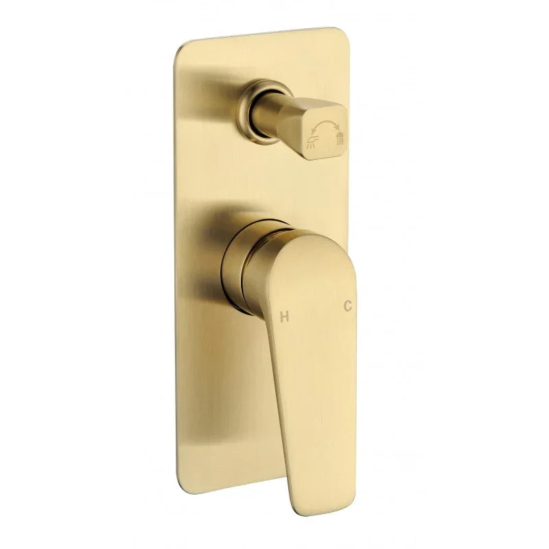 SMD12 Soft Square Shower / Bath Mixer with Diverter - Various Colours
