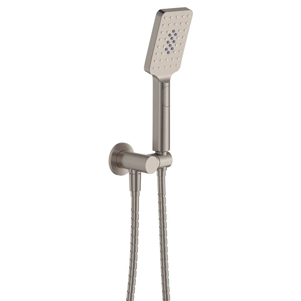 Soft Square Hand Shower On Holder - Various Colours