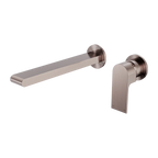 Nero Tapware WBM26 Bianca Wall Basin/Bath Mixer Set (Separate Backplate) with 187mm Reach Spout - Various Colours