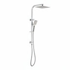 Metro Square Dual Shower Rail - Various Colours