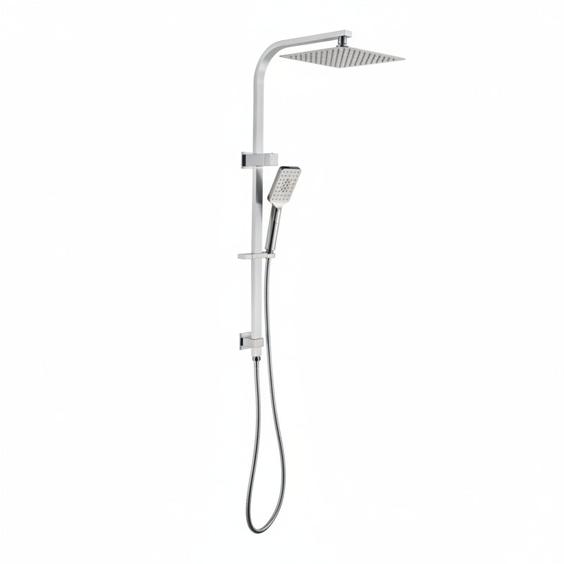 Metro Square Dual Shower Rail - Various Colours