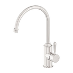 York Kitchen / Laundry Sink Mixer Goosneck Spout With Metal / Porcelain Lever - Various Colours
