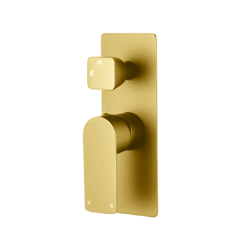 SMD23 Soft Square Shower / Bath Mixer with Diverter - Various Colours