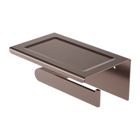 Ecco Toilet Roll Holder with Shelf - Various Colours