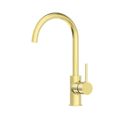 Side Lever Gooseneck Kitchen / Laundry Sink Mixer - Various Colours