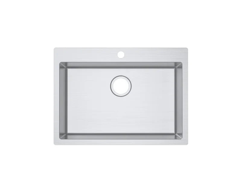 Single Bowl Topmount Kitchen / Laundry Sink With Tap Hole 706x512mm / 606x512mm / 510x510mm / 350x510mm- Stainless Steel