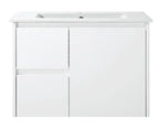 BV32WH Slimline Gloss White Wall Hung Vanity