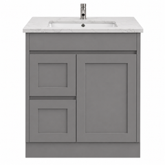 BV52 (460mm Depth) Matt Grey Shaker Freestanding Vanity - 600 / 750 / 900 / 1200 / 1500 / 1800mm