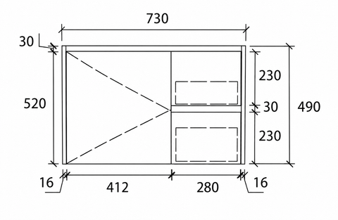 BV59WH (460mm Depth) Wooden Finish Wall Hung Vanity- 600 / 750 / 900 / 1200 / 1500mm