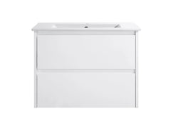 BV15WH Gloss White Fingerpull Wall Hung Vanity - 600 / 750 / 900 / 1200 / 1500S / 1500D / 1800mm