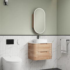 BV58WH Timber Curved Wall Hung Vanity - 750 / 900 / 1200 / 1500 / 1800mm