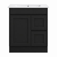 BV53 (460mm Depth) Matt Black Fingerpull Freestanding Vanity - 600 / 750 / 900 / 1200 / 1500 / 1800mm