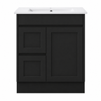 BV53 Matt Black Fingerpull Freestanding Vanity