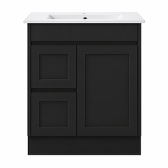 BV53 (460mm Depth) Matt Black Fingerpull Freestanding Vanity - 600 / 750 / 900 / 1200 / 1500 / 1800mm