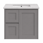 BV56WH Matte Grey Shaker Wall Hung Vanity