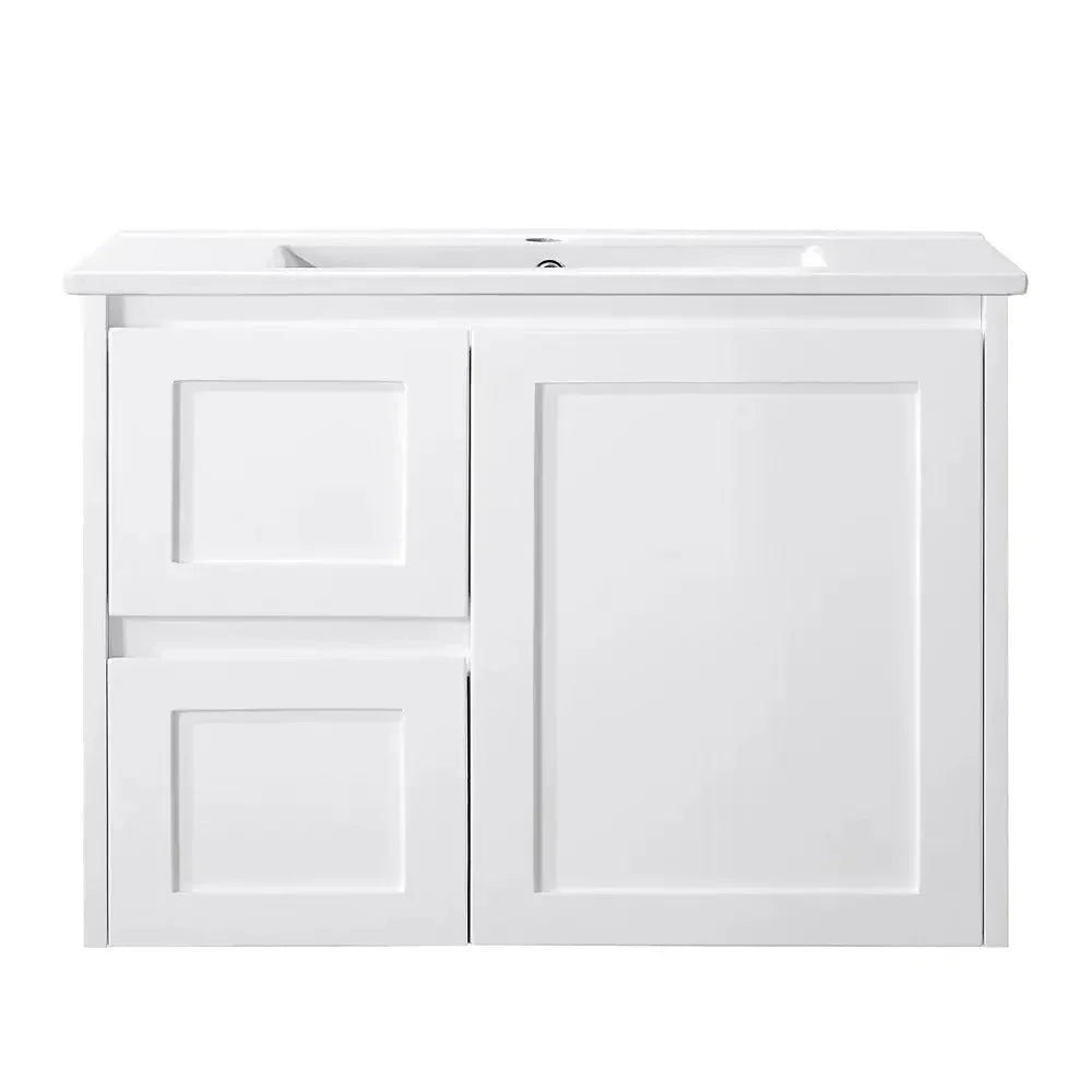 BV88 (460mm Depth) Gloss White Finger pull Wall Hung Vanity - 600 / 750 / 900 / 1200 / 1500 / 1800mm