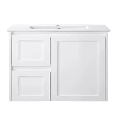 BV55WH (460mm Depth) Matte White Shaker Wall Hung Vanity - 600 / 750 / 900 / 1200 / 1500 / 1800mm