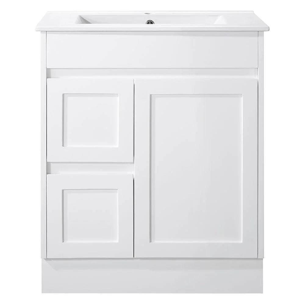 BV61 (460mm Depth) Gloss White Fingerpull Freestanding Vanity - 600 / 750 / 900 / 1200 / 1500 / 1800mm