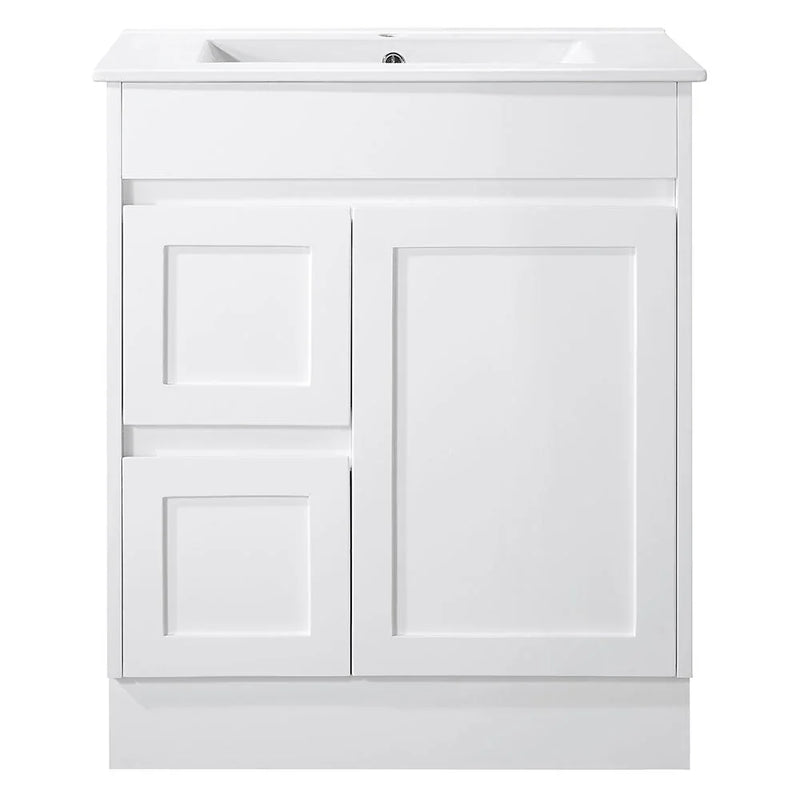 BV51 (460mm Depth) Matt White Fingerpull Freestanding Vanity - 600 / 750 / 900 / 1200 / 1500 / 1800mm
