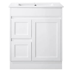 BV61 (460mm Depth) Gloss White Fingerpull Freestanding Vanity - 600 / 750 / 900 / 1200 / 1500 / 1800mm