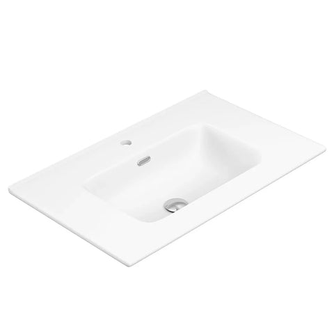 Premium - Matte White Soft Curve Bowl 465mm Depth Vanity Top - Various Sizes