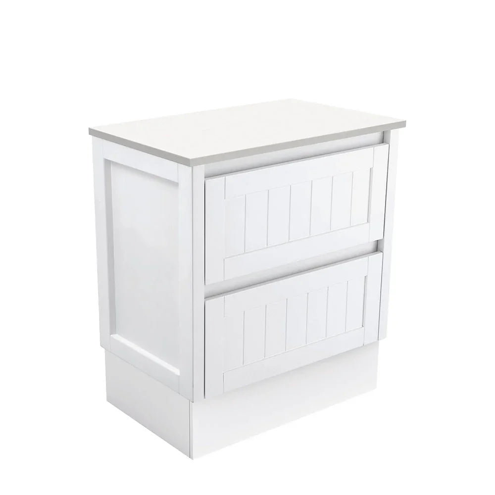 BV23 Hampton Matte White Fingerpull Freestanding Vanity - Cabinet only
