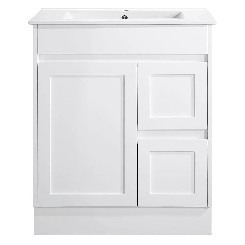 BV61 (460mm Depth) Gloss White Fingerpull Freestanding Vanity - 600 / 750 / 900 / 1200 / 1500 / 1800mm