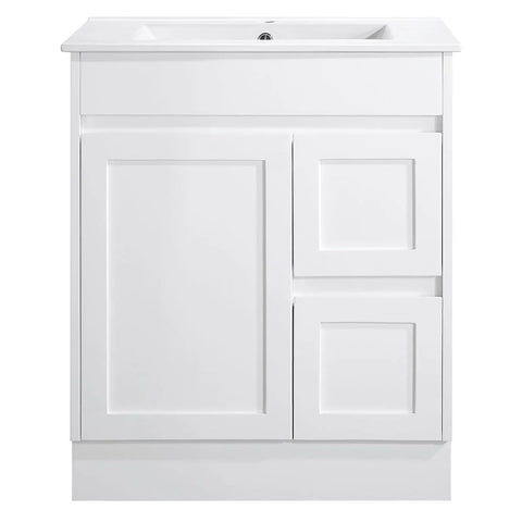 BV61 (460mm Depth) Gloss White Fingerpull Freestanding Vanity - 600 / 750 / 900 / 1200 / 1500 / 1800mm