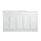 BV51 (460mm Depth) Matt White Fingerpull Freestanding Vanity - 600 / 750 / 900 / 1200 / 1500 / 1800mm