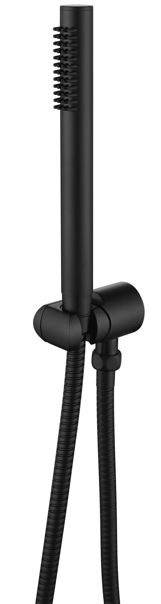 Round Slim Hand Shower On Holder - Various Colours
